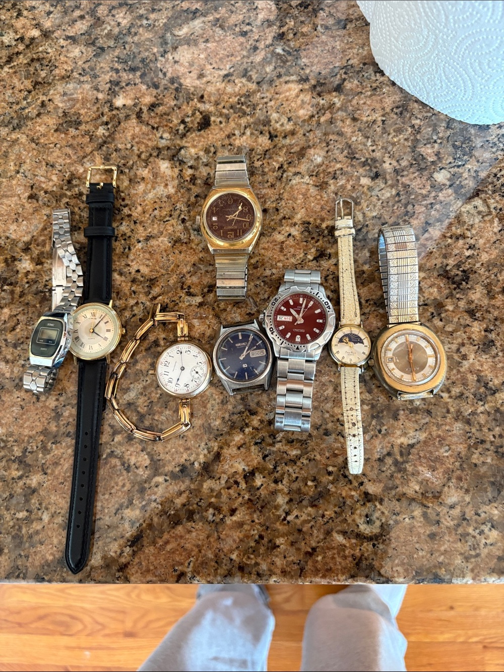 Vintage watch lot seiko,Waltham etc